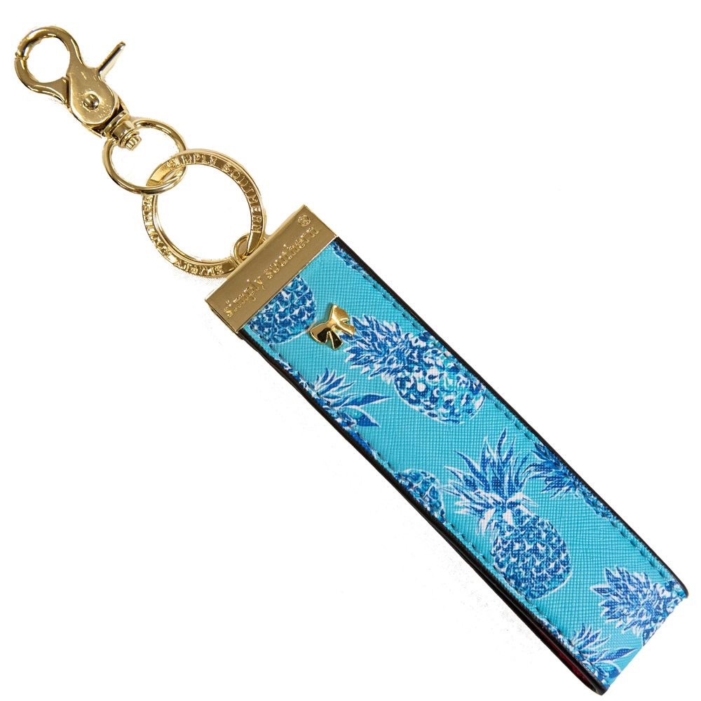 SIMPLY SOUTHERN LEATHER KEYCHAIN/KEYFOB
